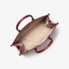 Mirella Medium Metallic Signature Logo Tote Bag
