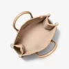 Mirella Medium Suede and Faux Shearling Tote Bag