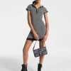 MK2000 Logo Jacquard Hoodie Dress