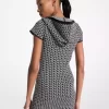 MK2000 Logo Jacquard Hoodie Dress