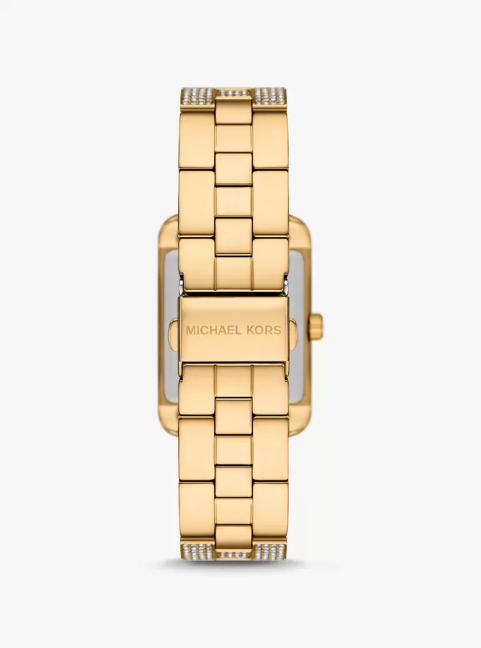 Monroe Pavé Gold-Tone Watch