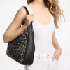 Nayla Medium Leopard Print Calf Hair Hobo Shoulder Bag