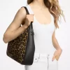 Nayla Medium Leopard Print Calf Hair Shoulder Bag