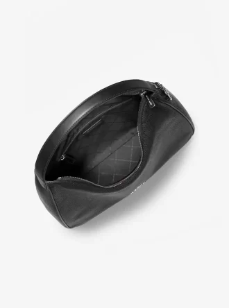 Nayla Medium Pebbled Leather Hobo Shoulder Bag