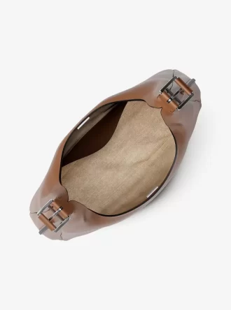 Nolita Large Pebbled Leather Hobo Shoulder Bag