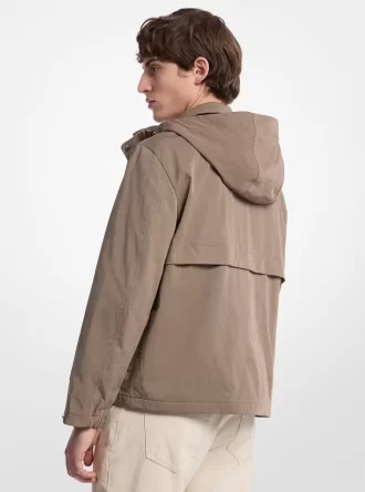 Nylon Twill Windbreaker Jacket