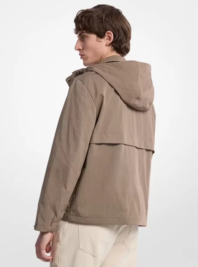 Nylon Twill Windbreaker Jacket