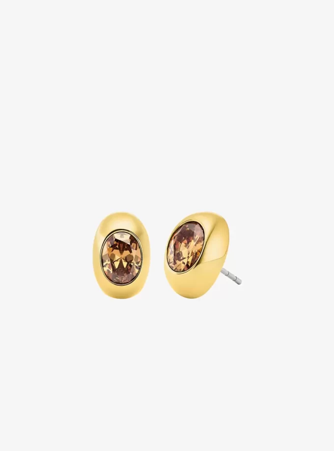 Oval Stone Stud Earrings Oval Stone Stud Earrings