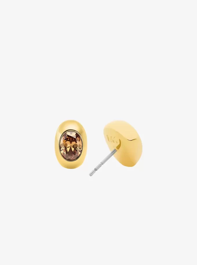 Oval Stone Stud Earrings Oval Stone Stud Earrings