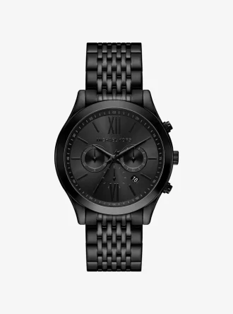 Oversized Aspyn Black-Tone Watch