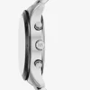 Oversized Berkley Pavé Silver-Tone Watch