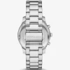 Oversized Berkley Pavé Silver-Tone Watch