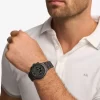 Oversized Billie Frosted Black-Tone Watch