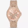 Oversized Camille Pavé Rose Gold-Tone Watch
