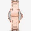 Oversized Camille Pavé Rose Gold-Tone Watch