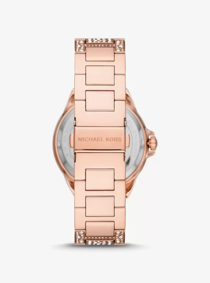 Oversized Camille Pavé Rose Gold-Tone Watch