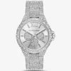Oversized Camille Pavé Silver-Tone Watch