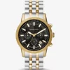 Oversized Hutton Two-Tone Watch