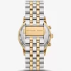Oversized Hutton Two-Tone Watch