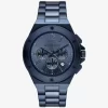 Oversized Lennox Blue-Tone Watch