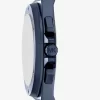 Oversized Lennox Blue-Tone Watch