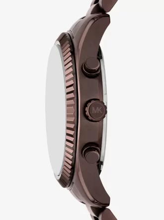 Oversized Lexington Brown-Tone Watch