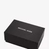 Oversized Lexington Gold-Tone Watch and Crocodile Embossed Leather Card Case Gift Set