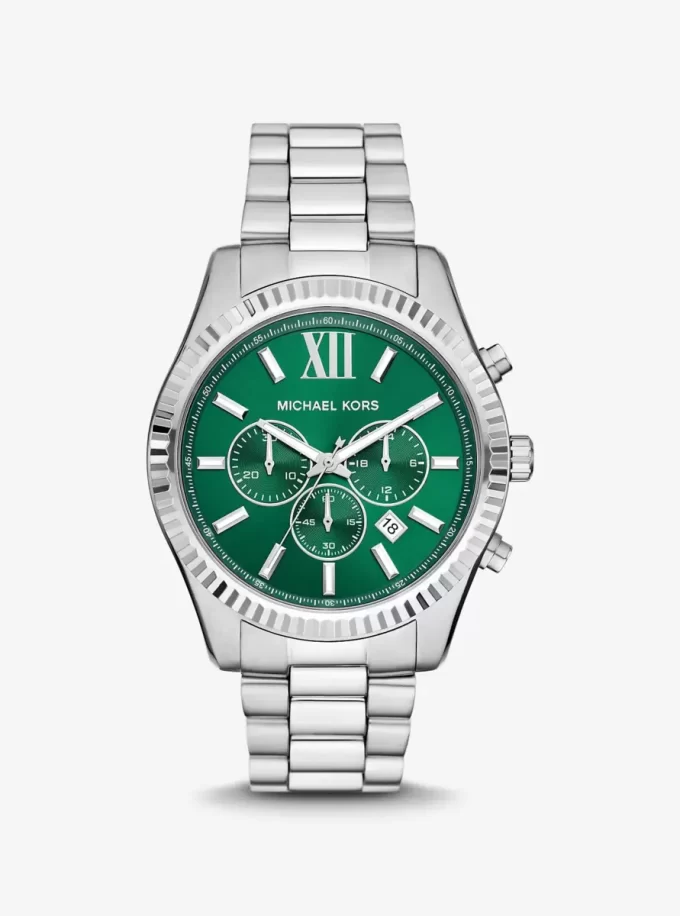 Oversized Lexington Silver-Tone Watch Oversized Lexington Silver-Tone Watch