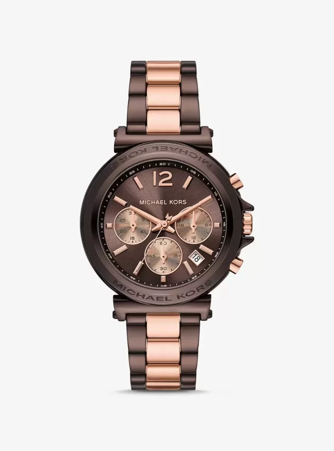 Oversized Maren Two-Tone Watch