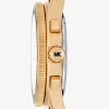 Oversized Maritime Gold-Tone and Silicone Watch