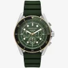 Oversized Maritime Two-Tone and Silicone Watch