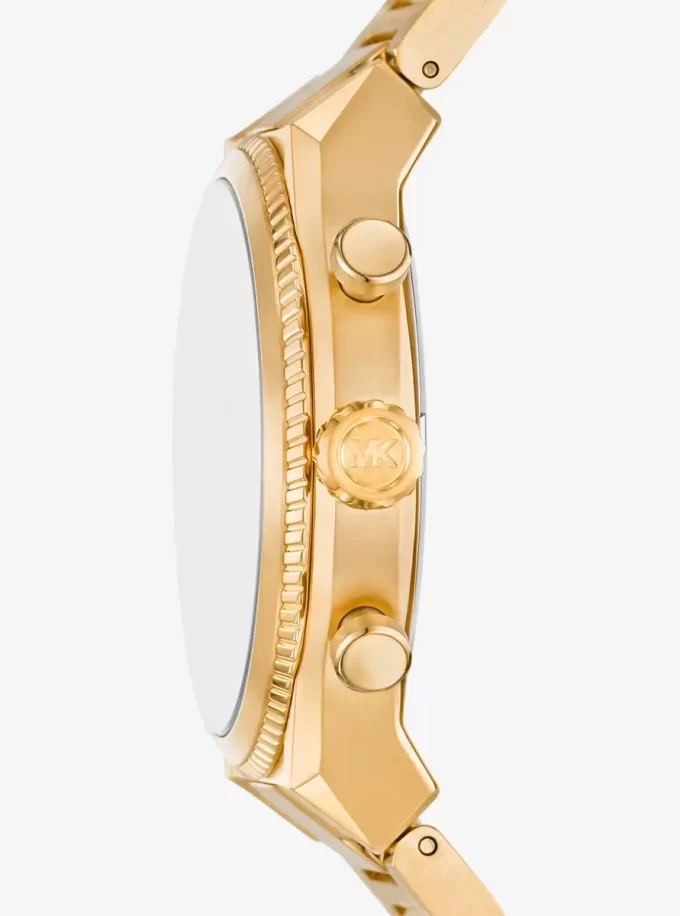 Oversized Panorama Gold-Tone Watch Oversized Panorama Gold-Tone Watch