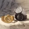 Oversized Runway Black-Tone Watch