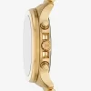 Oversized Sage Gold-Tone Watch