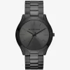 Oversized Slim Runway Black-Tone Watch Oversized Slim Runway Black-Tone Watch