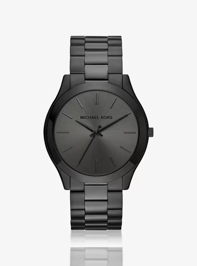 Oversized Slim Runway Black-Tone Watch Oversized Slim Runway Black-Tone Watch