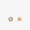 Pavé Halo Stud Earrings
