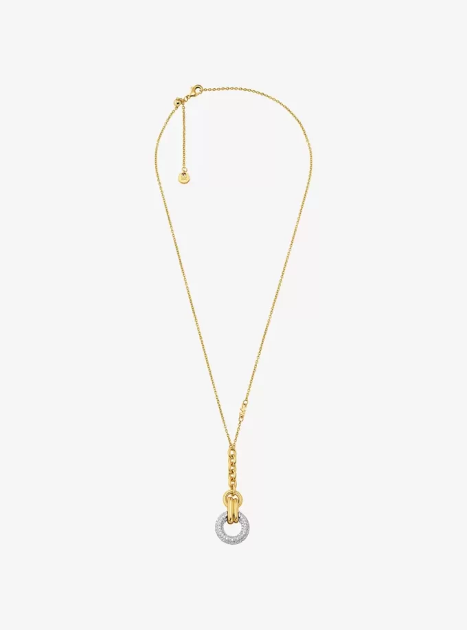 Pavé Interlocking Pendant Necklace Pavé Interlocking Pendant Necklace