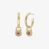 Pavé Lock Hoop Earrings