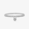 Pavé Logo Padlock Bangle