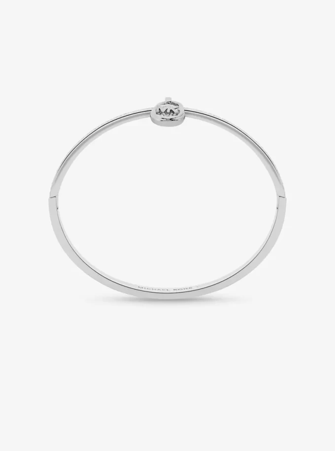 Pavé Logo Padlock Bangle
