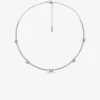 Pavé Precious Metal-Plated Sterling Silver Necklace Pavé Precious Metal-Plated Sterling Silver Necklace