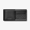 Pebbled Leather Billfold Wallet and Signature Logo Card Case Gift Set
