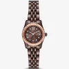 Petite Lexington Pavé Espresso-Tone Watch
