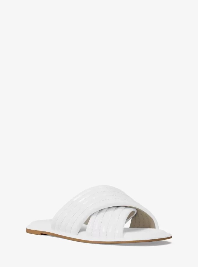 Portia Patent Slide Sandal