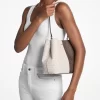 Pratt Medium Two-Tone Signature Logo Shoulder Bag