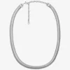 Precious Metal-Plated Brass Snake Chain Necklace Precious Metal-Plated Brass Snake Chain Necklace