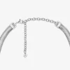 Precious Metal-Plated Brass Snake Chain Necklace Precious Metal-Plated Brass Snake Chain Necklace