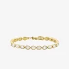 Precious Metal-Plated Cubic Zirconia Tennis Bracelet