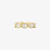 Precious Metal-Plated Cubic Zirconia Tennis Ring